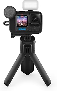 GoPro HERO12 Black Creator Edition – Include Volta (impugnatura per batteria, treppiede, telecomando), Media e Light Mod, batteria Enduro e custodia per il trasporto