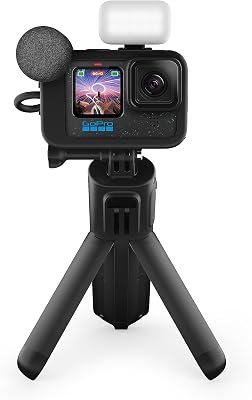 GoPro HERO12 Black Creator Edition – Include Volta (impugnatura per batteria, treppiede, telecomando), Media e Light Mod, batteria Enduro e custodia per il trasporto