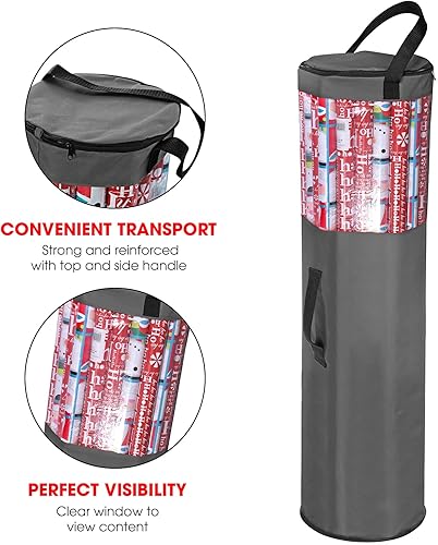 Miniatura 4 de Primode Bolsa de almacenamiento de papel de regalo  Organizador de papel de regalo debajo de la cama para almacenar múltiples rollos de papel de