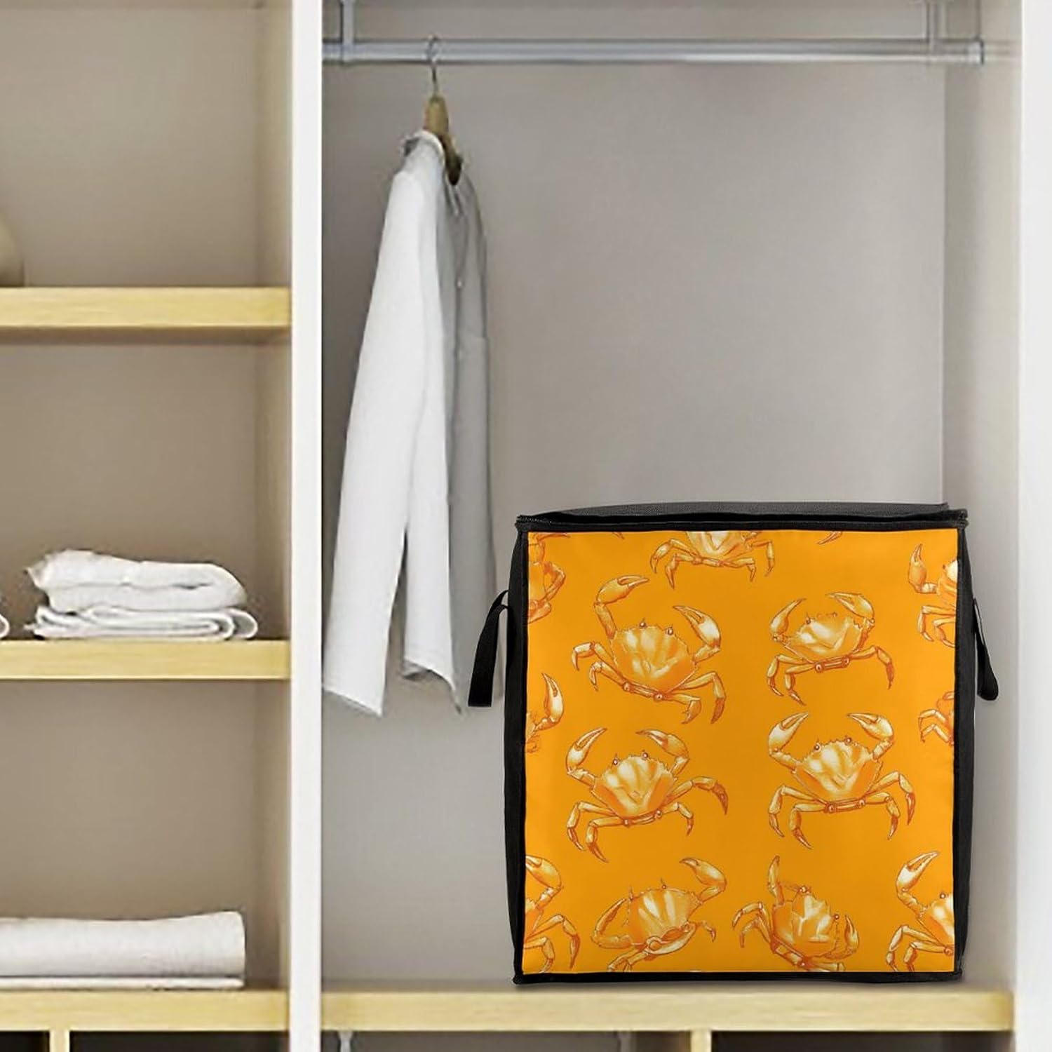Golden Crab Large Comforter Blanket Storage Bags Bins 70L Closet Organizer with Handles