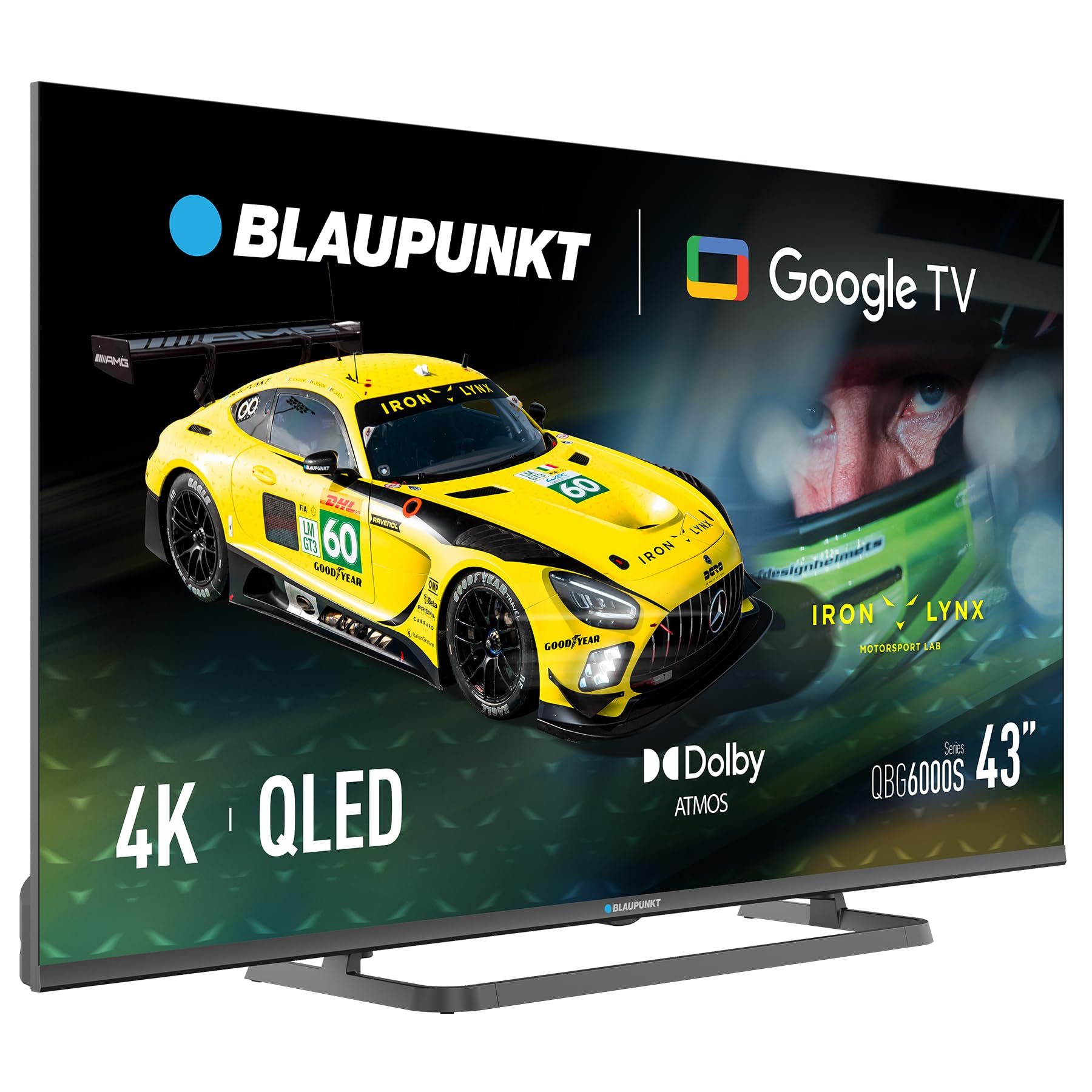 BLAUPUNKT 43" Smart TV, Google TV, QLED, Ultra HD (4k),Dolby Atmos,Dolby Vision 43QBG6000S