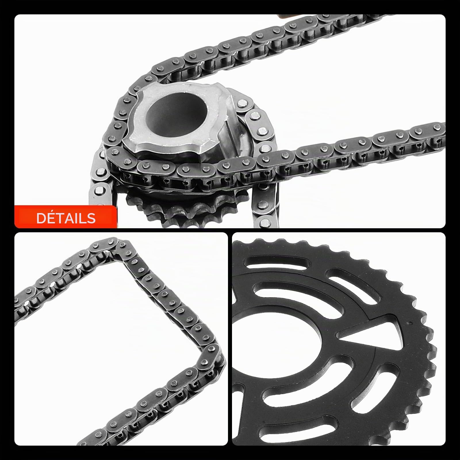 Frankberg Kit de chaîne de distribution 11318510014 | Compatible avec: Série 1 Cabriolet E88, Série 5 F10, Série 3 Touring E91, X1 E84, 4 Cabriolet F33 F83, X5 F15 F85