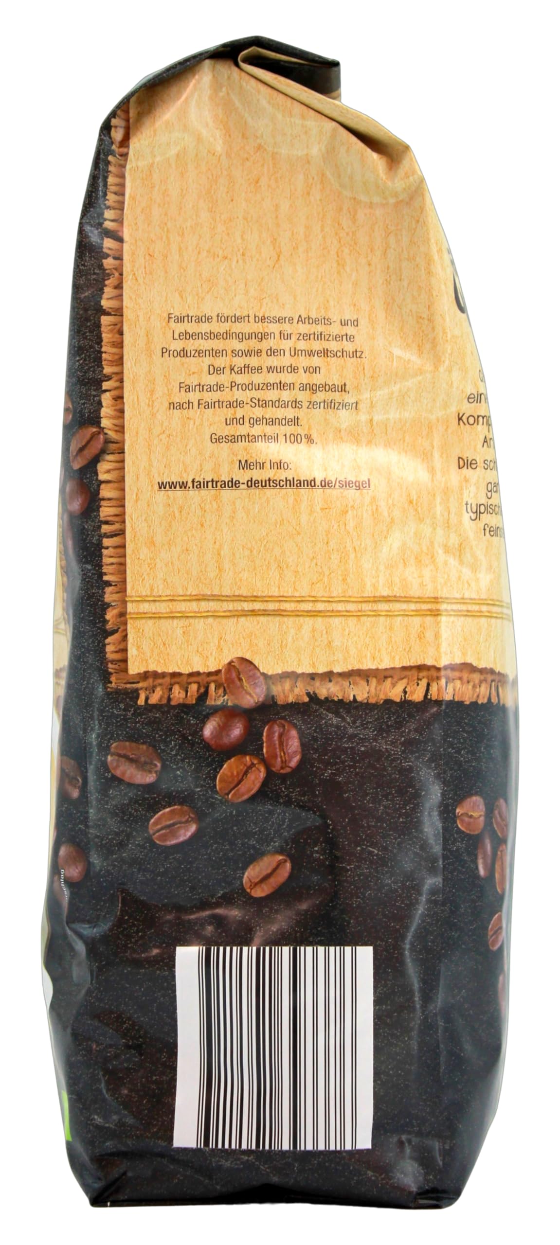Edeka Bio Caffè Crema ganze Bohnen Fairtrade, 4er Pack (4 x 1 kg)