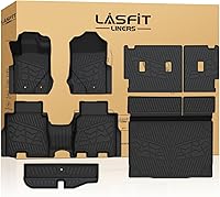 LASFIT Custom Floor Mats, Cargo Liner & Backrest Cover for 2021-2026 Ford Bronco 4-Door - All-Weather TPE Protection Set
