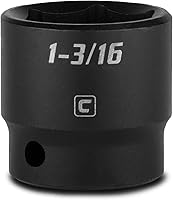 Vista 17 de Capri Tools Dado de impacto poco profundo de 1 pulgada, accionamiento de 1/2 pulgada, 6 puntos, SAE