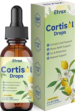 Cortisol Supplements for Women & Men, Cortisol Wellness Liquid Drops