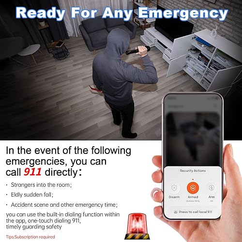 Miniatura 6 de Cámara de ventana, 2K 2.4G WIFI cámaras interiores para seguridad del hogar con visión nocturna Starlight, detección inteligente AI, envío de