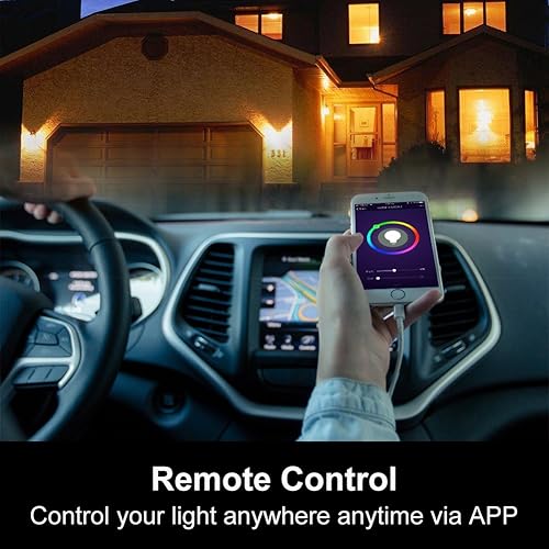 Miniatura 5 de AvatarControls - Bombilla LED inteligente Wifi, E26 de 6.5 W regulable RGB multicolor que cambia la luz del hogar, compatible con AlexaGoogle