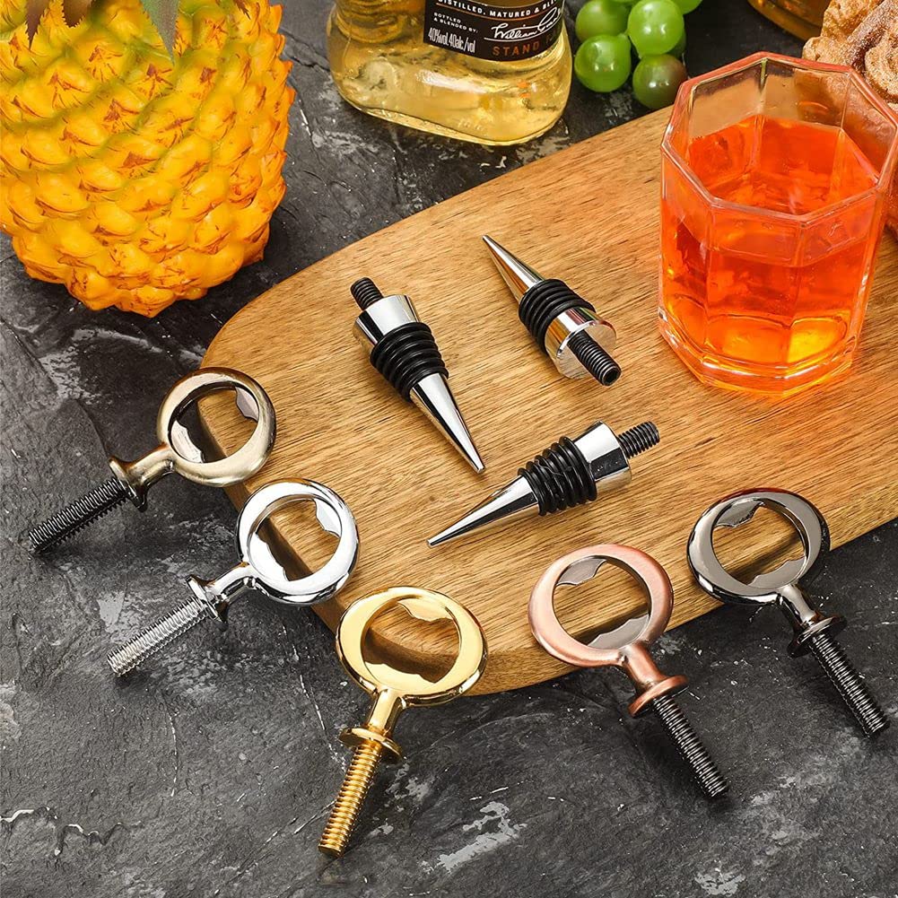 JYCCH Verschluss, Flaschen ÖFfner, Flaschen ÖFfner Chrom, Flaschen ÖFfner Set, Hardware für Hochzeit, zum Selberdrehen Küche, Haushalt &
