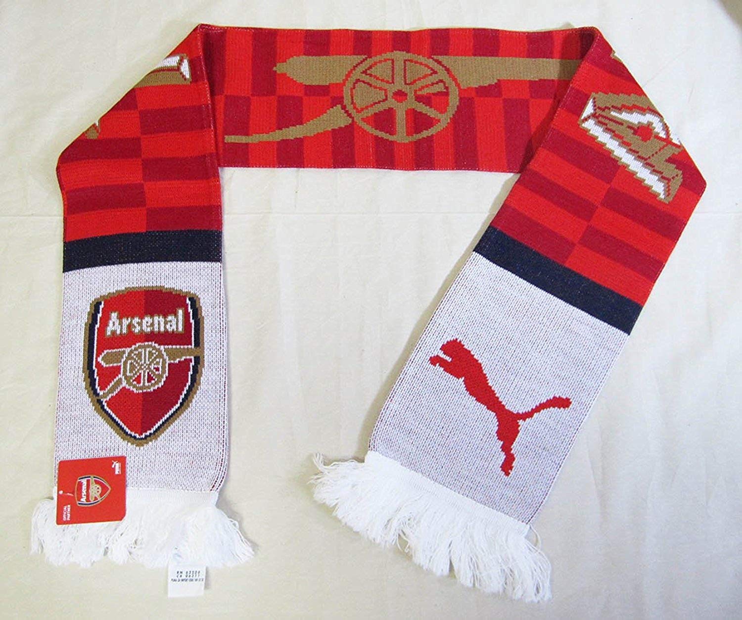 Amazon | Puma アーセナル ファンマフラー レッド | ファッション小物 通販