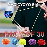 Vista 4 de MAGICYOYO Paquete de 30 cuerdas profesionales de yoyo para yoyo receptivo y no responden, 100% poliéster, cuerdas de repuesto para yoyos