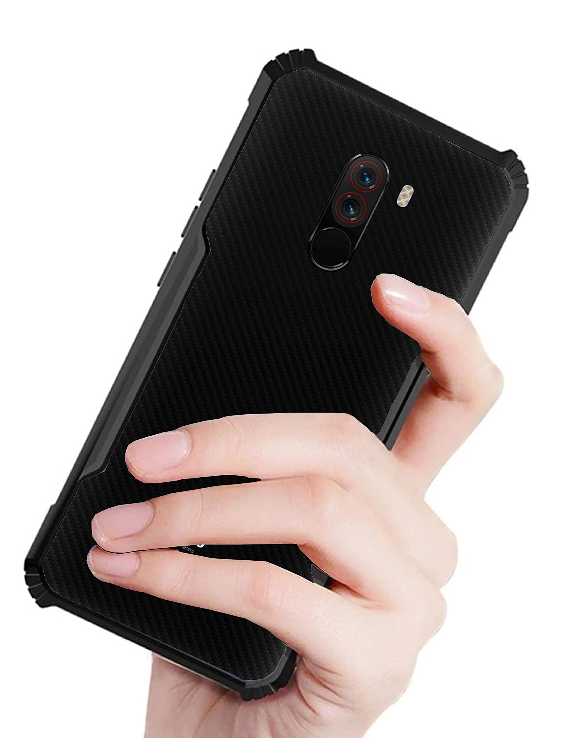 ANKIRANT® 360 Back Case Cover for Xiaomi Mi Redmi Poco F1 (Hybrid Crystal Clear Camera Protect Airbag Design All Side 360 Degree Protection) - Transparent Black (B0B9HTVBGP) Amazon Price History, Amazon Price Tracker