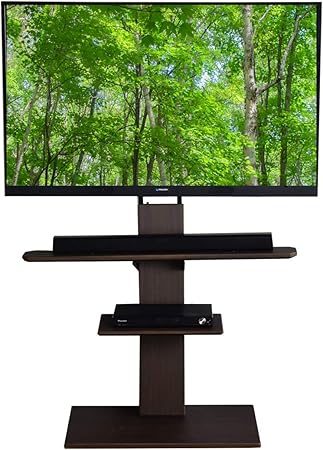 Amazon タンスのゲン テレビスタンド 棚板 サウンドバー棚板付き ハイタイプ 自立式 32 65v対応 震度7試験クリア 耐震タイプ 転倒防止ワイヤー付き 木目調ブラウン 00 ローボード テレビ台 オンライン通販