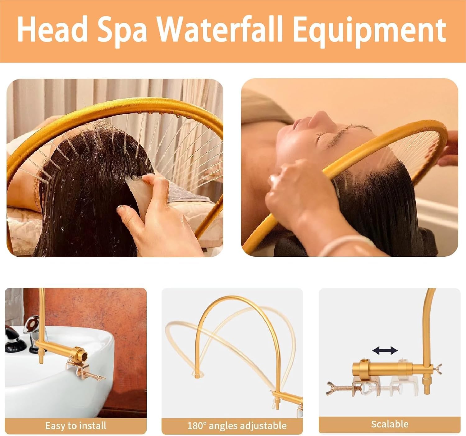 Equipo Portátil De Cascada Para Spa Capilar, Lavacabezas Con Circulación De Agua Estilo Chino/japonés Para Masaje Del Cuero Cabelludo Y Terapia De Fumigación.