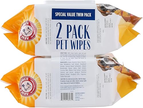 Vista 33 de Arm & Hammer Toallitas de baño multiusos resistentes para perros Toallitas multiusos para perros que eliminan el olor y refrescan la piel