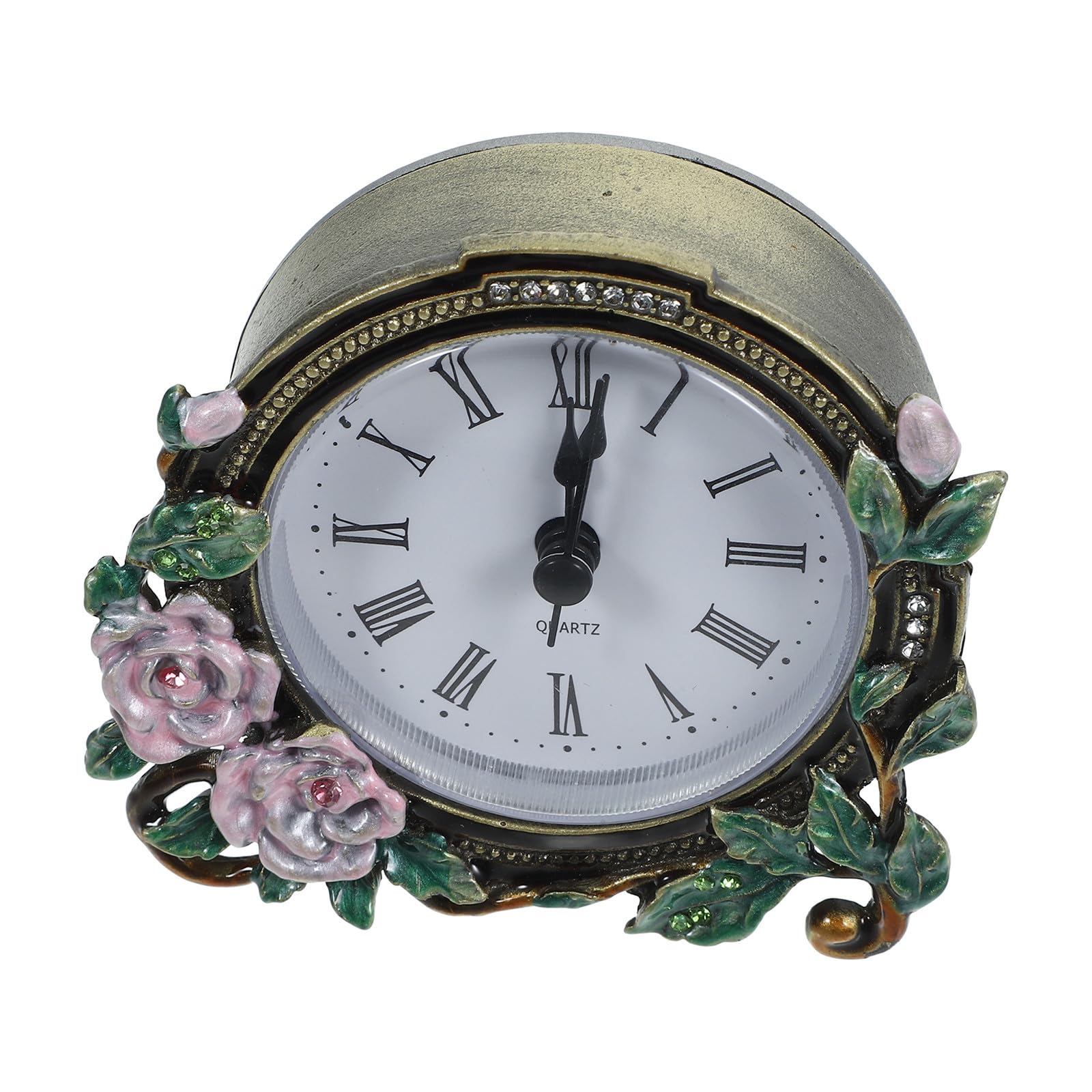 Reloj mini vintage silencioso para decorar mesas de noche confortables