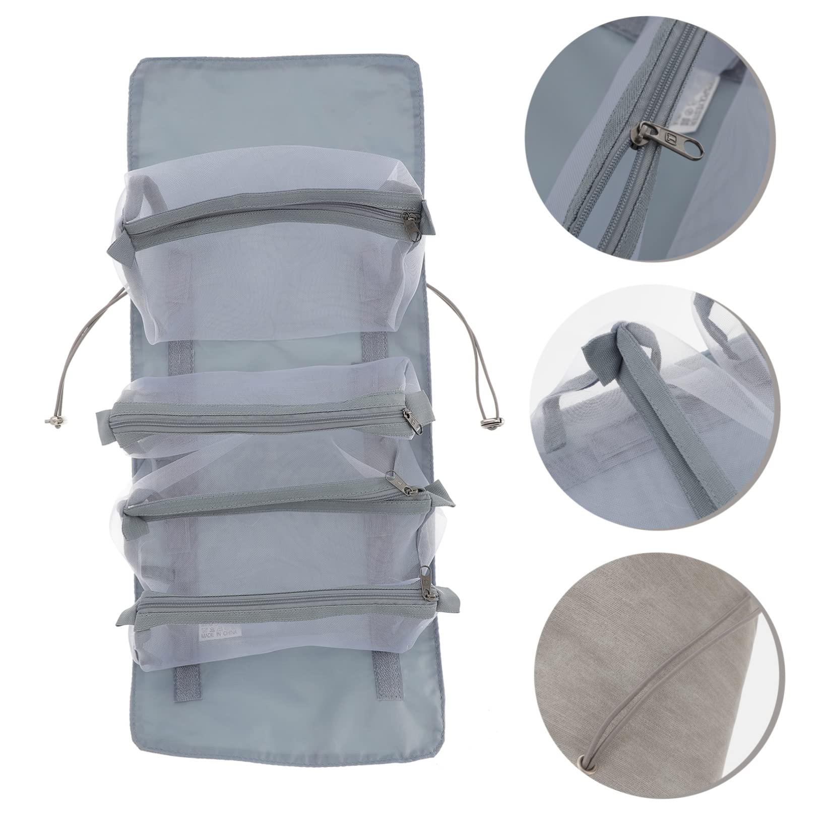 MAGICLULU 3piezas Bolsa De Maquillaje Detachable Neceser De Plegable para Cosméticos Gran Capacidad y Diseño Práctico para y Color Aleatorio