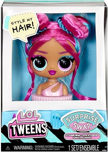 Miniatura 7 de L.O.L. Surprise! Tweens Surprise Swap - Cabezales de peinado que incluyen fabulosos accesorios para el cabello y un hermoso cabello, gran regalo