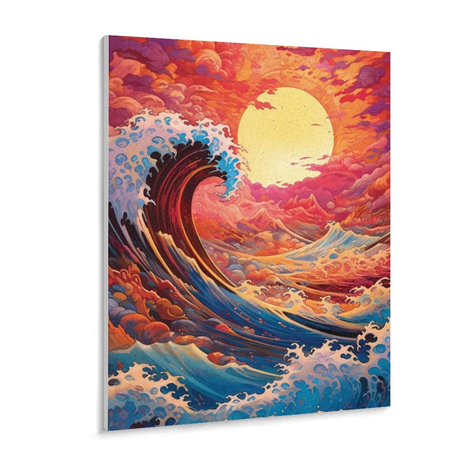 油絵 絵画【波と夕暮れ】 絵画 HR 通販｜Creema(クリーマ) 16166241