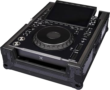 Headliner Pitch Black Flight Case Compatible with AlphaTheta CDJ-3000X Pro DJ Media Player; Custom Fit Rugged DJ Case Ideal for DJs On the Road