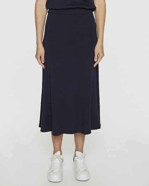 A-Line Skirt | Women's Flowy Midi Skirt | Soft Modal High Waisted Essential