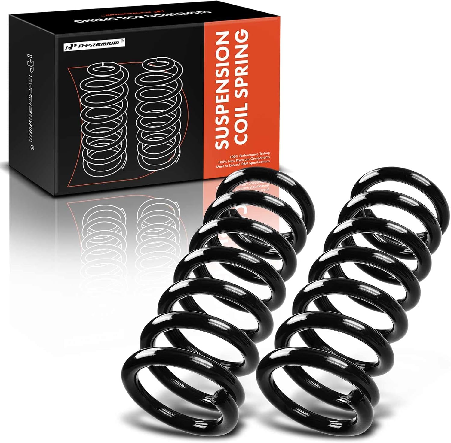 A-Premium 2Pcs Front Suspension Coil Spring Set Compatible with Chevrolet Blazer 1998-2005, S10 & GMC Sonoma & Isuzu Hombre, Driver and Passenger Side, Replace# 15058962, 15059861