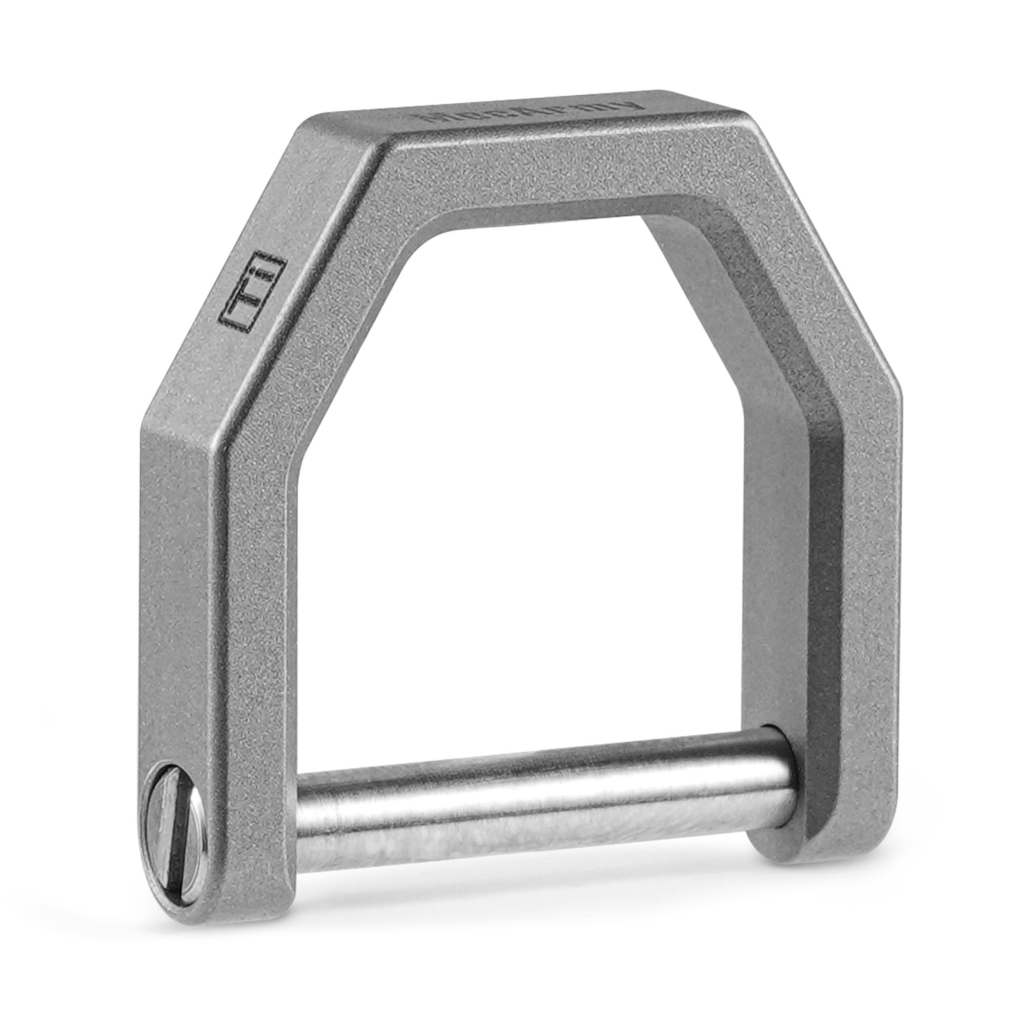 MecArmy Titan D Ring Schlüsselbügel, U-Form Schlüsselanhänger Hufeisen Verschluss für Auto Fob, DIY Leder Schlüsselorganizer Schlüsselanhänger, Sandgestrahlt, Ch2, M