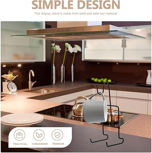 Miniatura 3 de Soporte para taza de café, soporte de exhibición de platillos de taza de café, soporte de exhibición de hierro para taza de té, platillo,