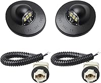 RUXIFEY 6500K White LED License Plate Lights with Harness for Ford F150 F250 F350 Superduty Ranger Explorer Bronco - Plug & Play