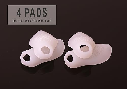 Miniatura 2 de Dr Fredericks Original Almohadilla para juanete de sastre - 4 almohadillas - Almohadilla para juanetes de gel suave - Cubierta - Protector - Alivio