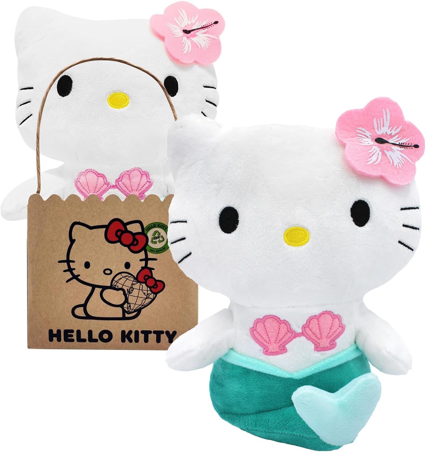 Joy Toy - Hello Kitty mermaid in ECO plush 24 cm with cardboard bag
