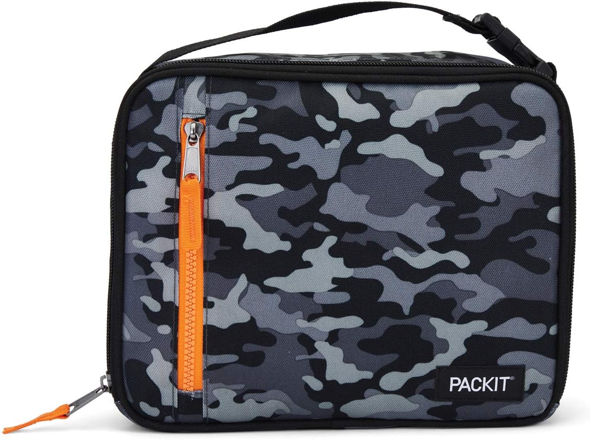 PackIt Freezable Classic Lunch Box, Charcoal Camo