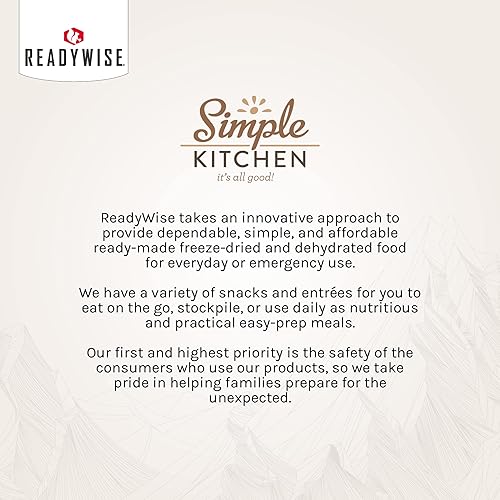 Vista 14 de READYWISE - Cocina simple, macarrones y queso, 16 porciones por paquete, MRE, vegetariano, senderismo, artículos esenciales de campamento