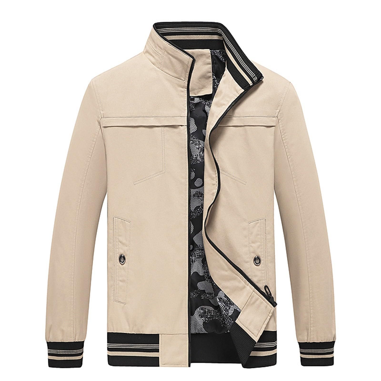 Générique Veste Homme Hiver Chaud Pardessus Coupe Vent Des Poches Décontracté À Trench-Coat, Classique Pardessus Chaud Coupe Vent Manteau D'extérieur Randonnée, Déplacements Quotidiens