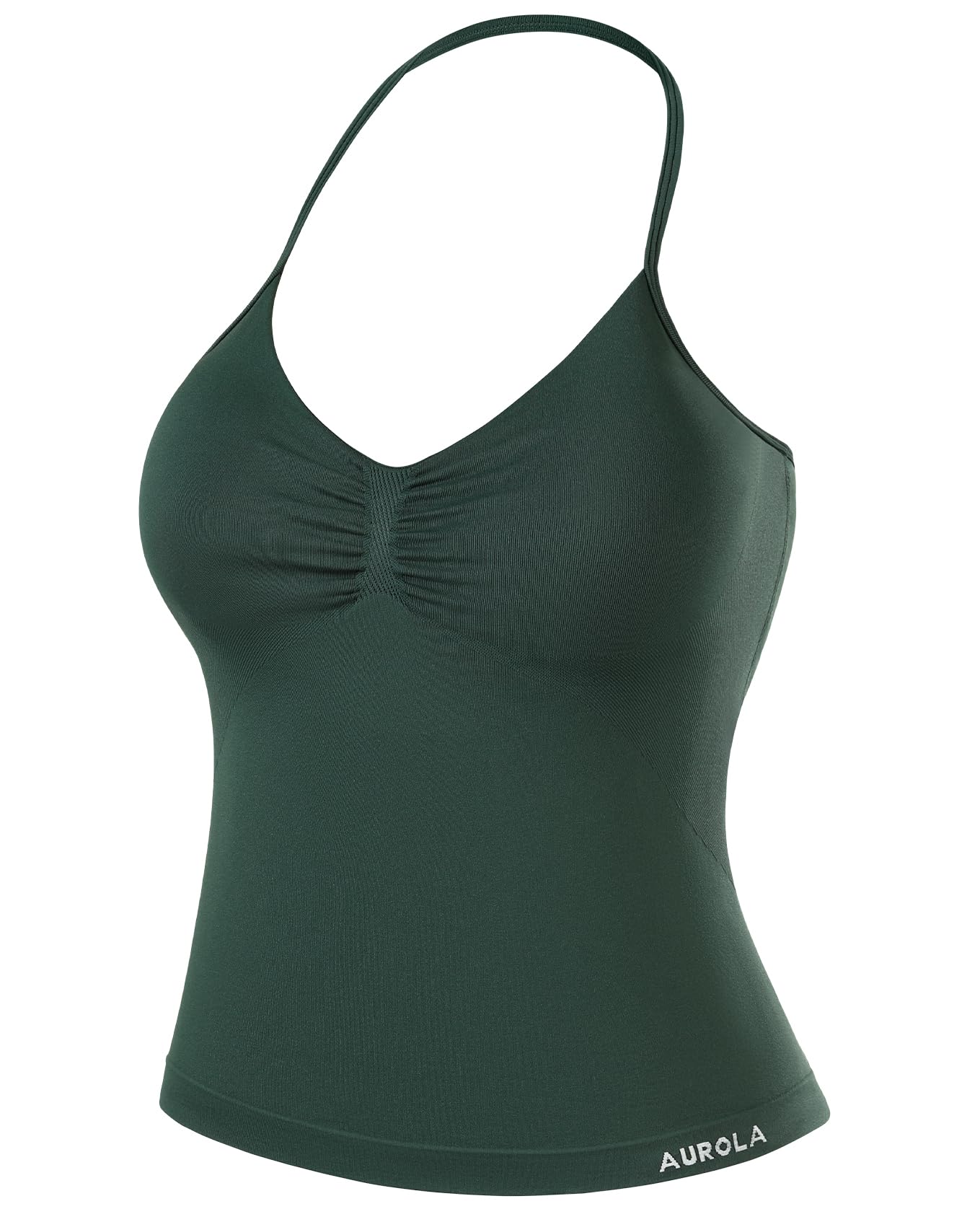 AUROLA Women's Influence Longline Strappy Halter Workout Tank Top