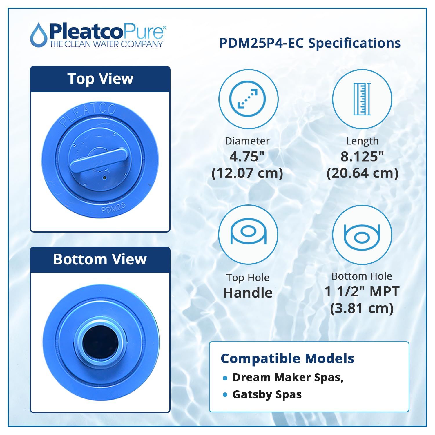 Unicel C-8399 Replacement Filter Cartridge for 100 Square Foot Caldera,White