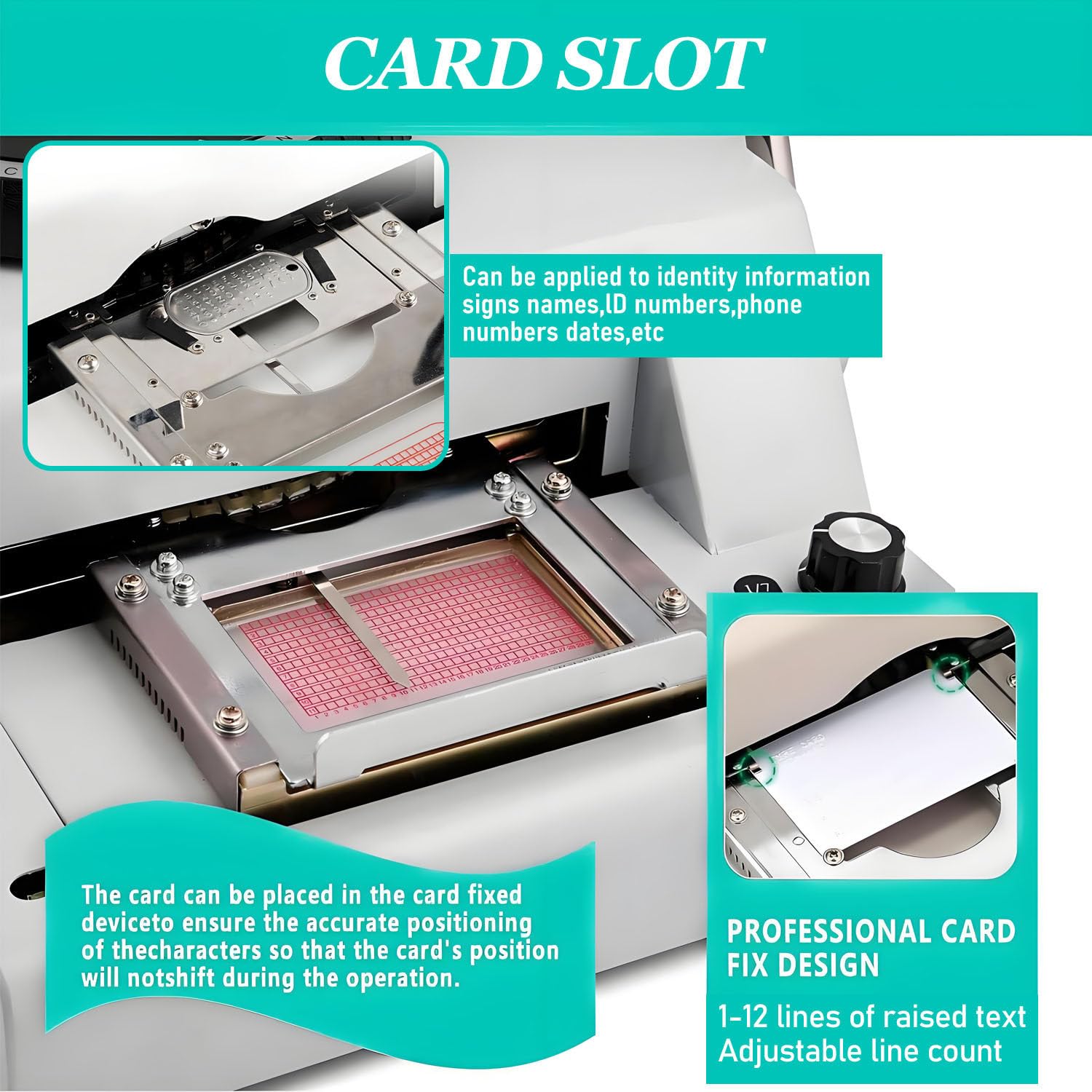 72 Characters Manual Embossing Machine,Dog Tag Coding Embosser Machine,Precise Positioning,Adjustable Character Spacing and Depth,with 30 Aluminum Dog Tag