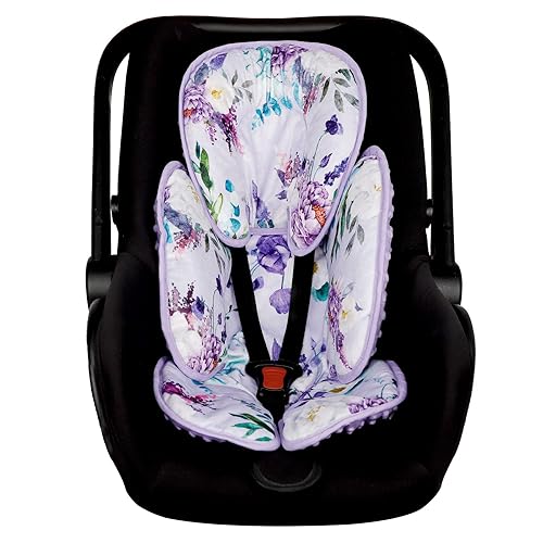 Miniatura 15 de Inserto de Asiento de Coche para Bebé y Fundas de Correa, Soporte de Cabeza de Asiento de Coche Muy Suave para Niña o Niño, Inserto de Asiento de