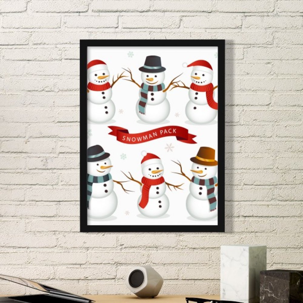 Décoration murale Joyeux Noël et bonhomme de neige pour une ambiance de salon cocooning