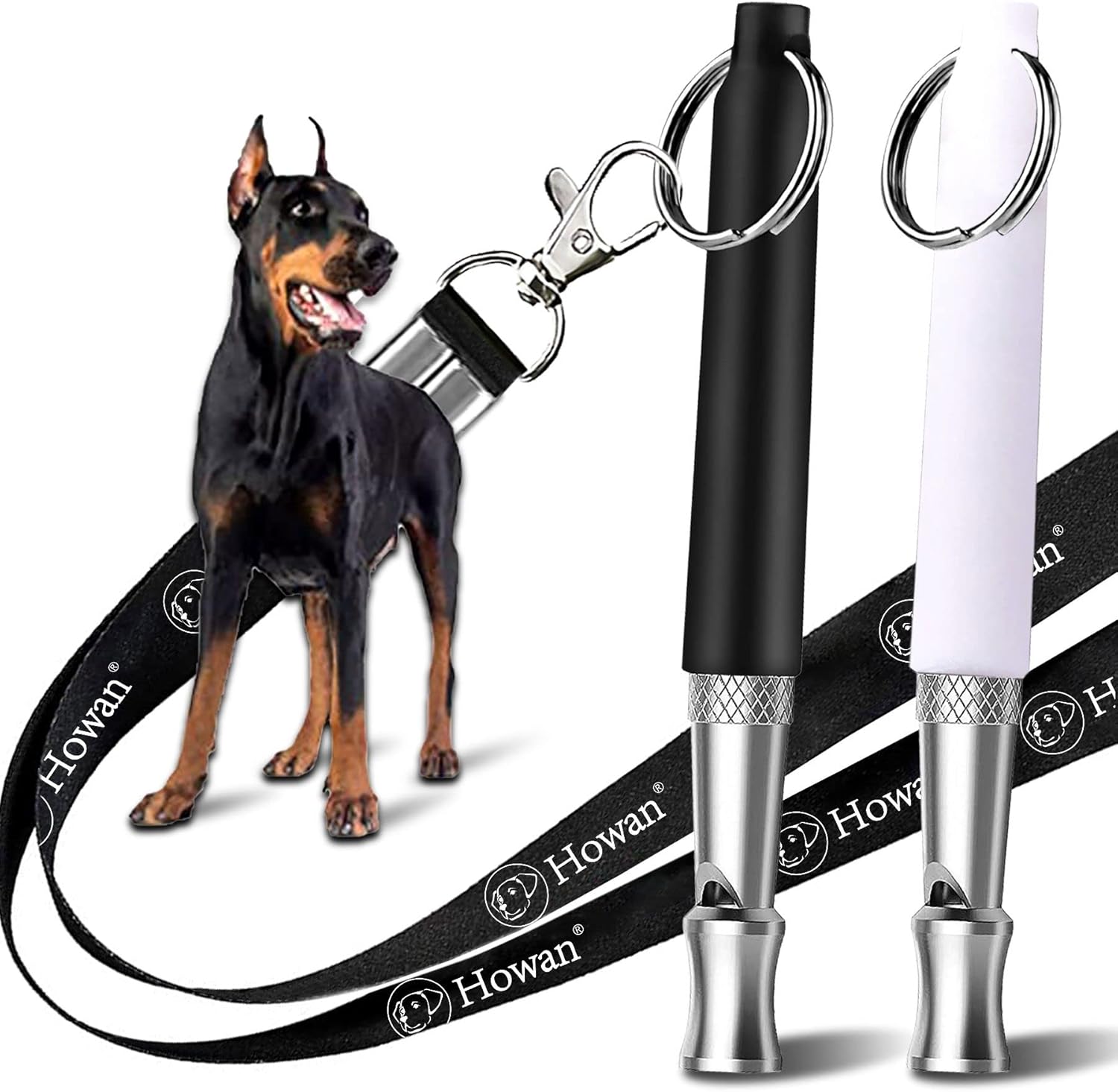Howan Dog Whistle,Adjustable Pitch for Stop Barking Recall