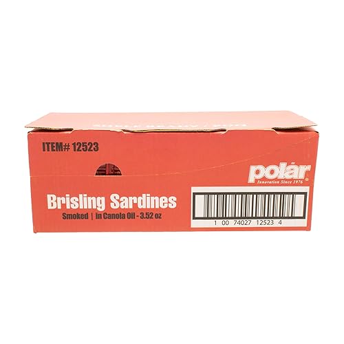 Miniatura 5 de MW Polar Sardinas Brisling Ahumadas en Aceite de Canola, Lata de 3.52 oz, Capturadas en la Naturaleza (Paquete de 12)