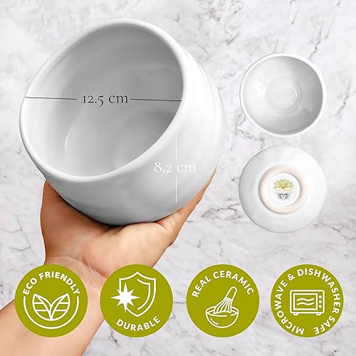 Miniatura 6 de Green Hearted Roots Ceramic Matcha Bowl - Large Ceremonial Japanese Green Tea Cup