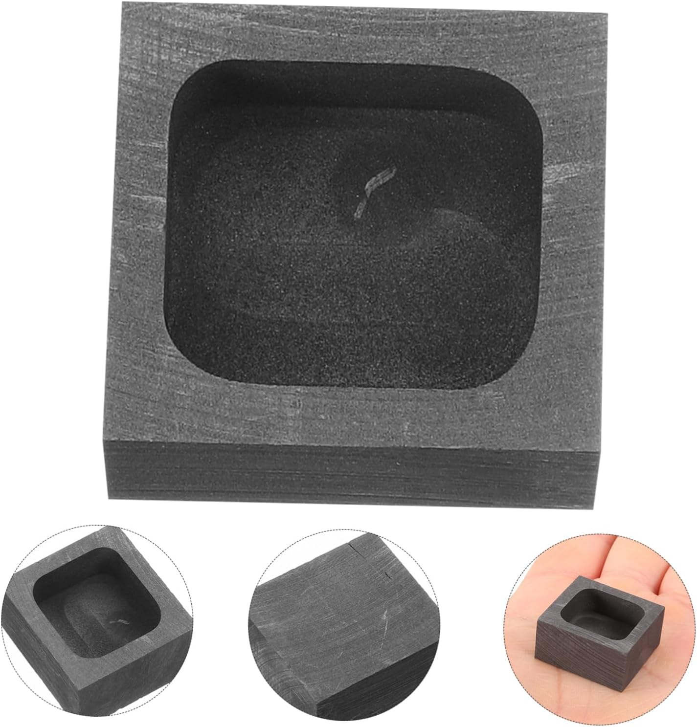 Uonlytech Graphite Casting Ingot for Melting Durable Graphite for High Temperature Non Stick Surface for Easy Cleaning