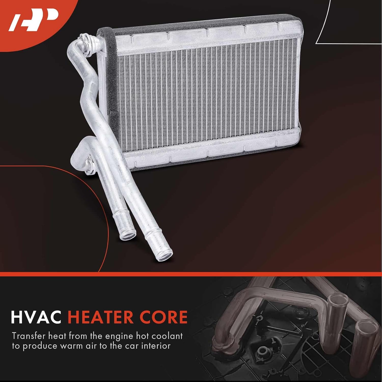 A-Premium HVAC Heater Core Compatible with Mazda MPV 2000-2006, Front