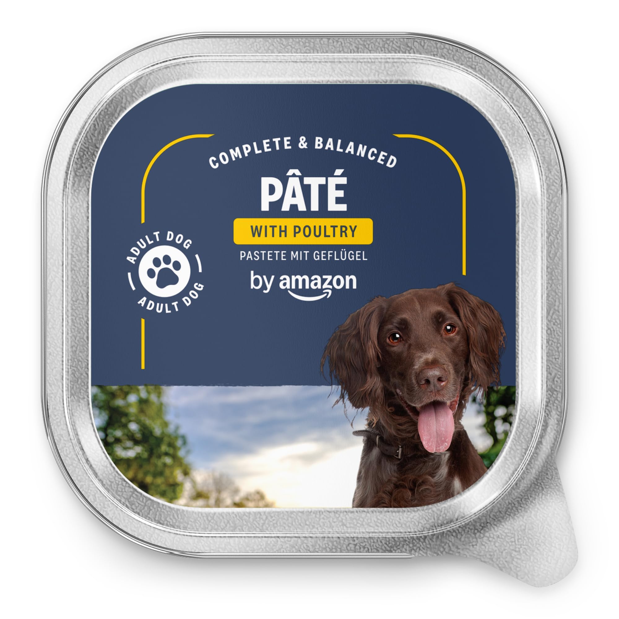 by Amazon Comida Húmeda para Perros, Paté con Aves de Corral, 300g, Paquete de 10