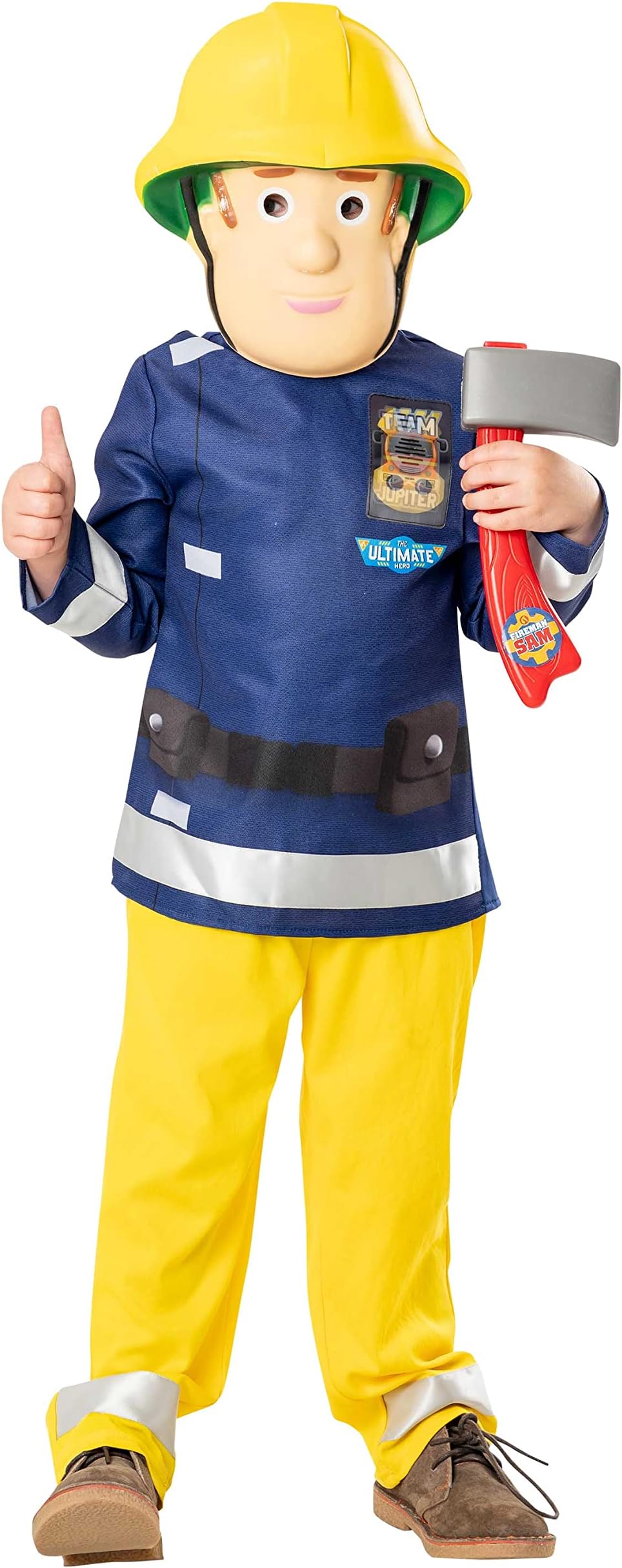 Rubie's Official Fireman Sam Childs Costume, Kids Fancy Dress Halloween