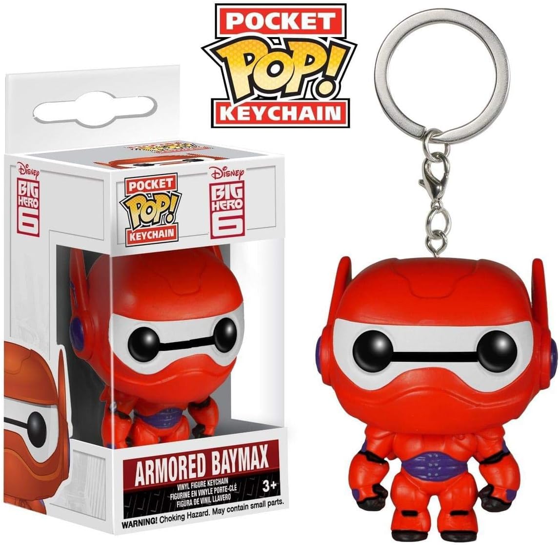Funko Pocket Pop Keychain: Disney Armor Baymax Action Figure