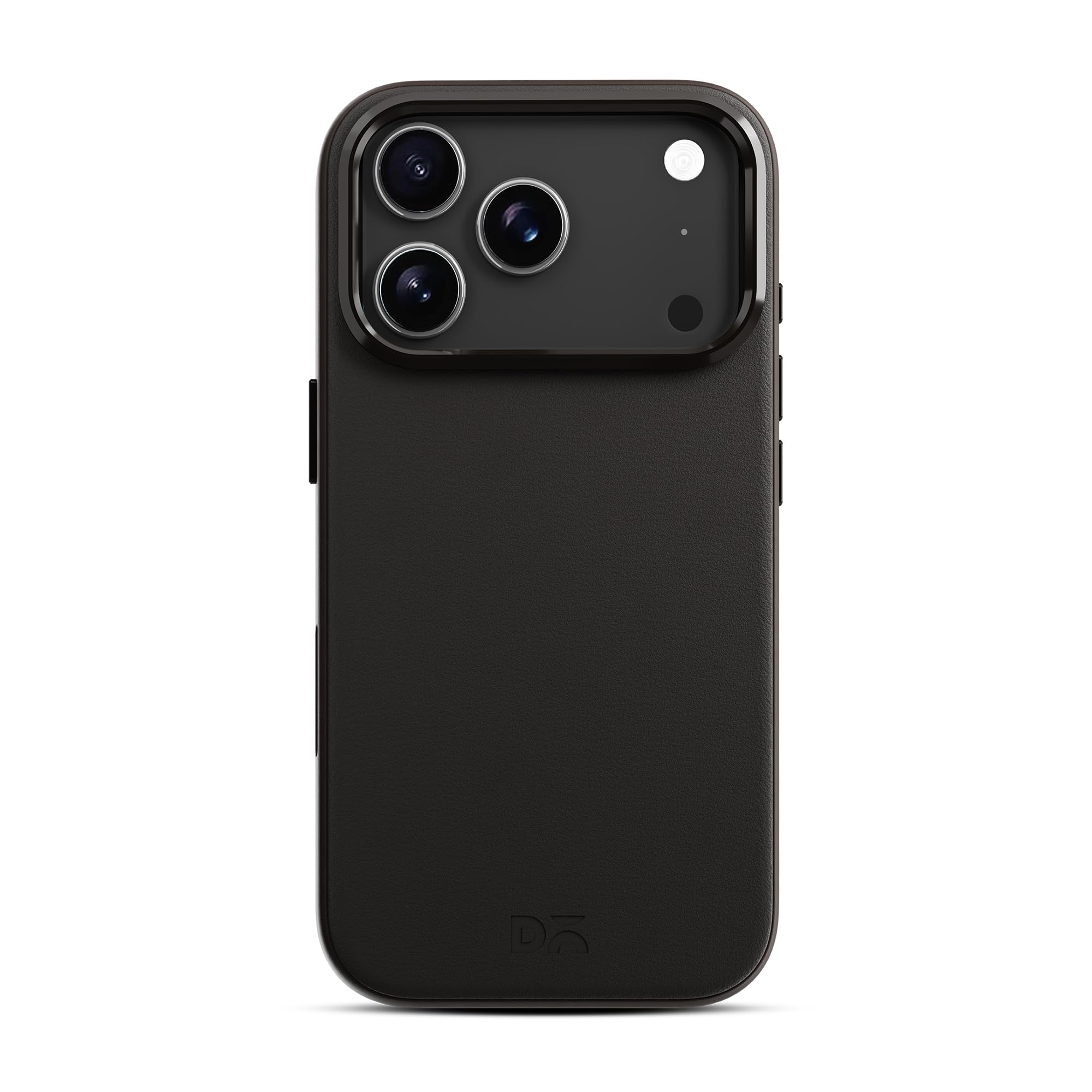 DailyObjects Leatherite Case for iPhone 17 Pro Max Compatible with MagSafe Wireless Charging | Black-Beige Hybrid Magnetic Back Cover-picture-10