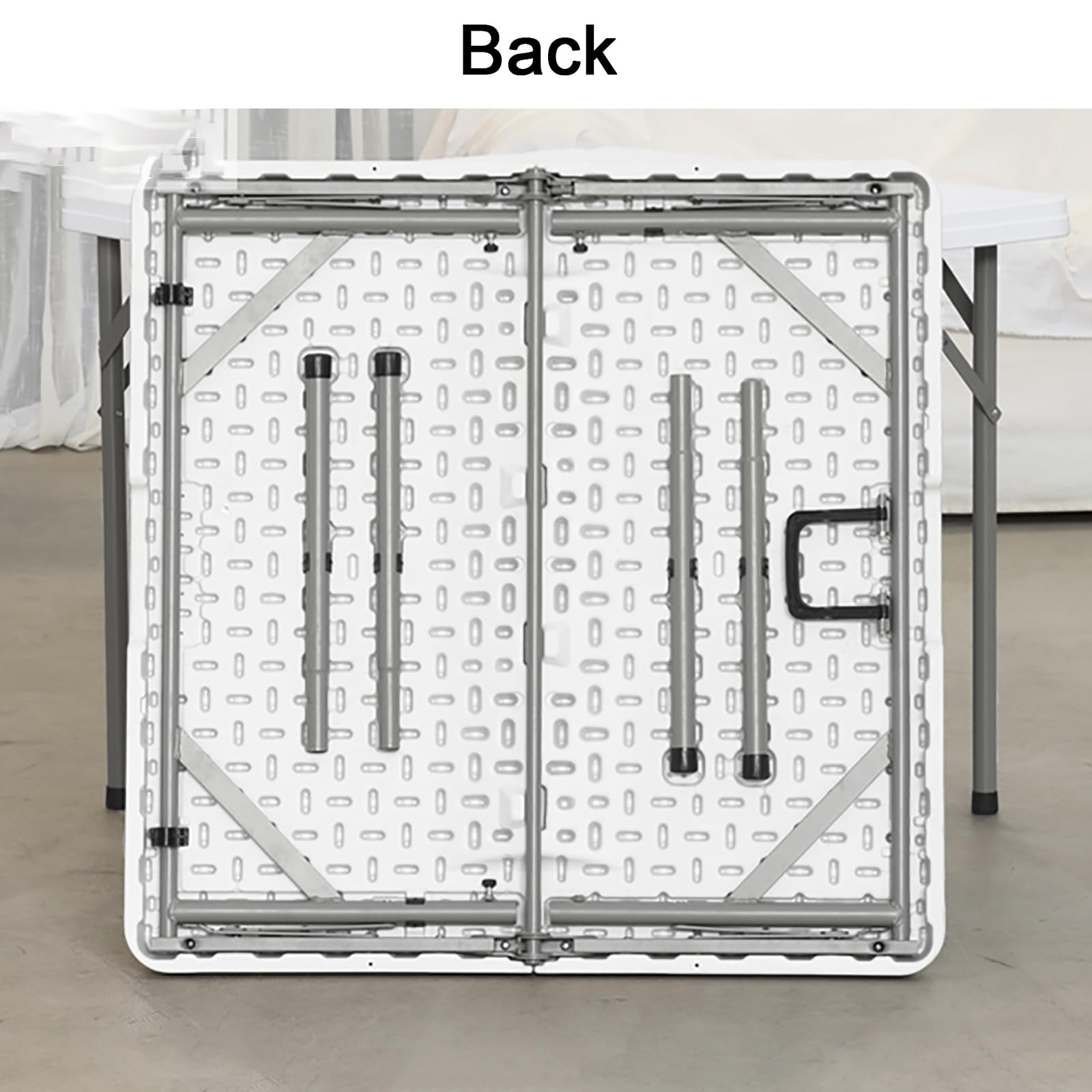 Mesa de juego plegable, mesa de juego cuadrada con patas plegables, mesa de juego de plástico cuadrada, mesa de mahjong, mesas de dominó, para picnic, fiesta, camping, cartas de póquer, mahjong,