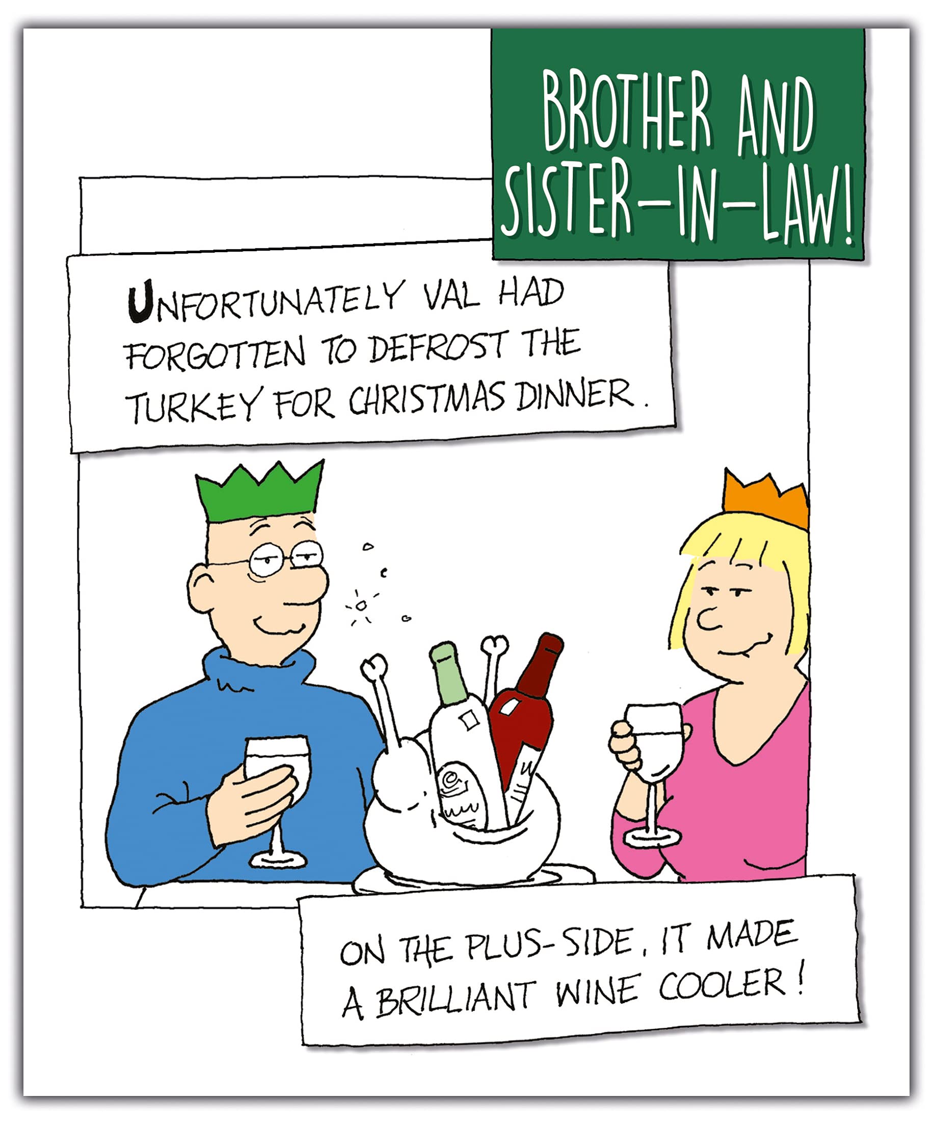 Brother and Sister-in-Law Christmas Card, Funny Christmas Cards Brother and Sister-in-Law, Xmas Card for Brother and Sister-in-Law, Brother and Sister-in-Law Christmas Cards for Him Funny